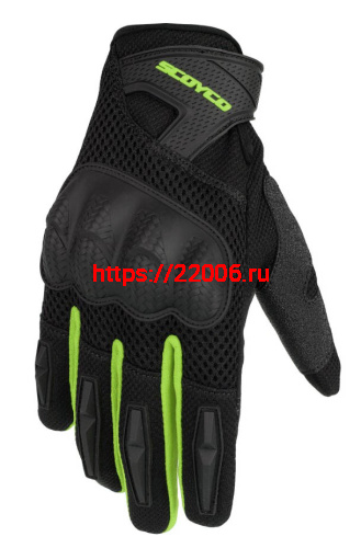 Перчатки SCOYCO (оригинал) МС-58-2 зеленые, р-р M