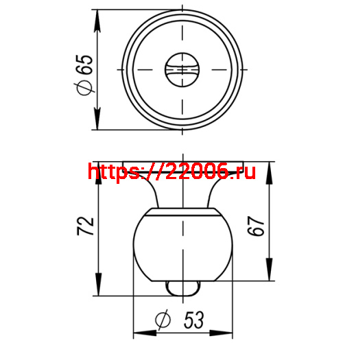 Ручка Ajax (Аякс) защелка DK682 AB-PS (6082 AB-P) (без фик.) бронза фото 4