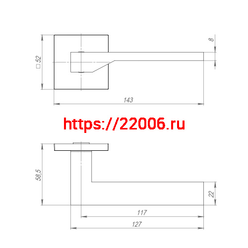 Ручка Ajax (Аякс) раздельная K.JS51.CLEVER BL-24 черный фото 3 Ручка Ajax (Аякс) раздельная K.JS51.CLEVER BL-24 черный фото 3
