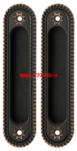 Ручка Armadillo (Армадилло) для раздвижных дверей SH.CL152.010 (SH010/CL) ABL-18 темная медь Ручка Armadillo (Армадилло) для раздвижных дверей SH.CL152.010 (SH010/CL) ABL-18 темная медь