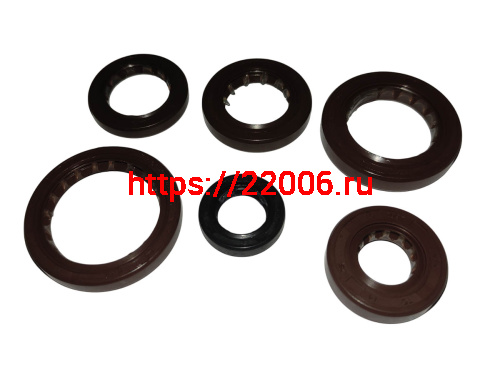 Набор сальников двигателя ГРМ GY6-180 1P62F WD180 (6 шт) Набор сальников двигателя ГРМ GY6-180 1P62F WD180 (6 шт)