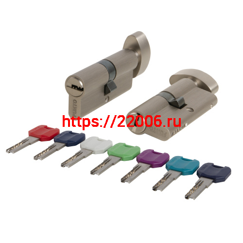 Цилиндровый Punto (Пунто) механизм MaxPro7002Knob100mm(45+10+45) SN никель 7key с вертушкой