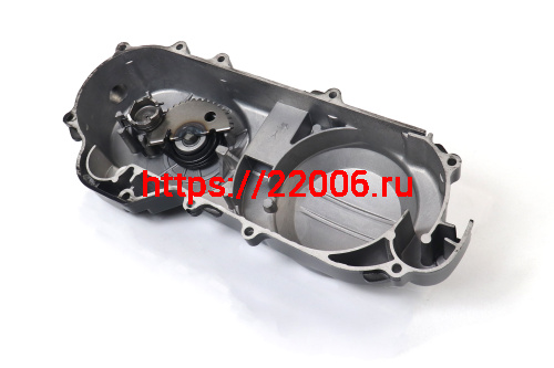Крышка картера левая (вариатора) (139QMB) R10" чёрная в сборе с валом кикстартера фото 3 Крышка картера левая (вариатора) (139QMB) R10" чёрная в сборе с валом кикстартера фото 3