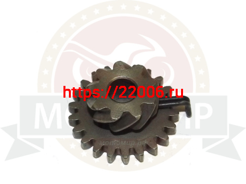 Шестерни кикстартера TB50/60 FT50QT (9зуб+22зуб) (компл) Шестерни кикстартера TB50/60 FT50QT (9зуб+22зуб) (компл)