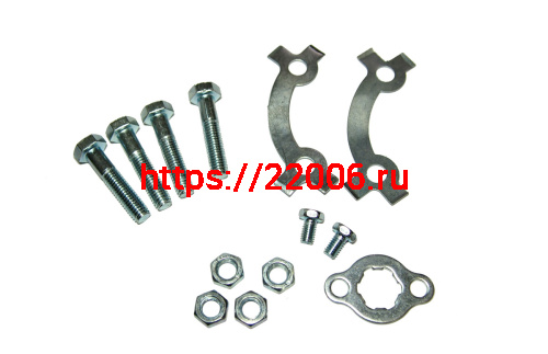 Стопор звезды задней DELTA, ALPHA с крепежом (4 болта/шпильки + 2 стопора+шайба звезды ведущ.) Стопор звезды задней DELTA, ALPHA с крепежом (4 болта/шпильки + 2 стопора+шайба звезды ведущ.)