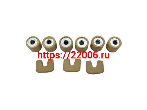 Ролики вариатора+слайдеры 15*12 10 грамм Yamaha, Stels TMMP Ролики вариатора+слайдеры 15*12 10 грамм Yamaha, Stels TMMP